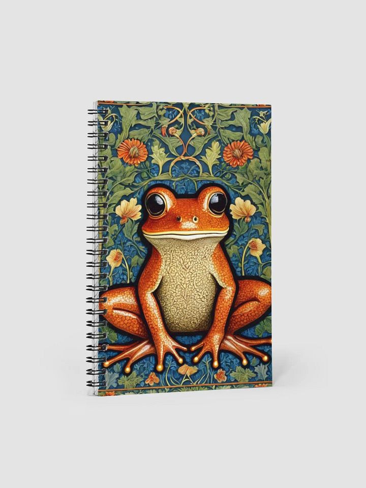 Spiral Notepad William Morris Inspired Frog product image (1)