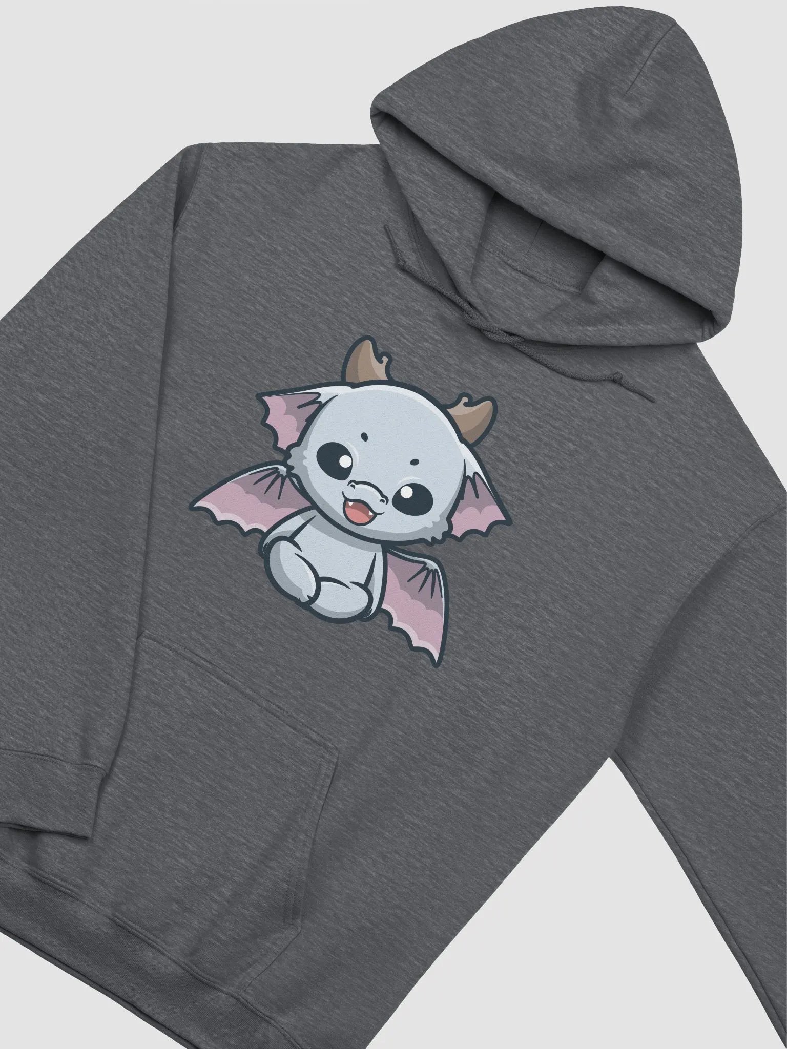 Cute Lil'Dragon Hoodie (Heather Gray) product image (2)