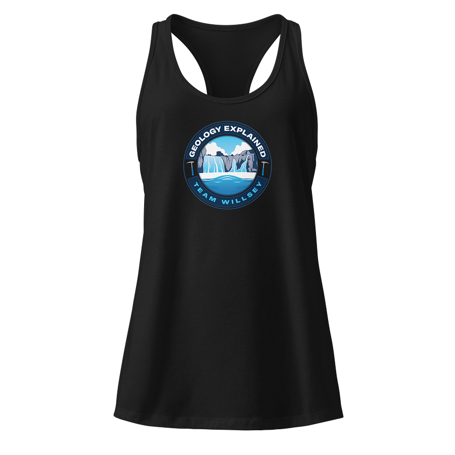 Shaped by Water Racerback Tank Top w/center logo product image (1)