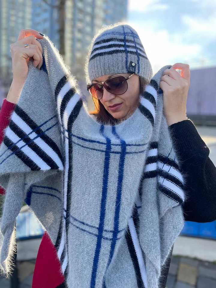 Инструкции по вязанию (треугольная косынка) + шапка на русском и украинском языках product image (1)