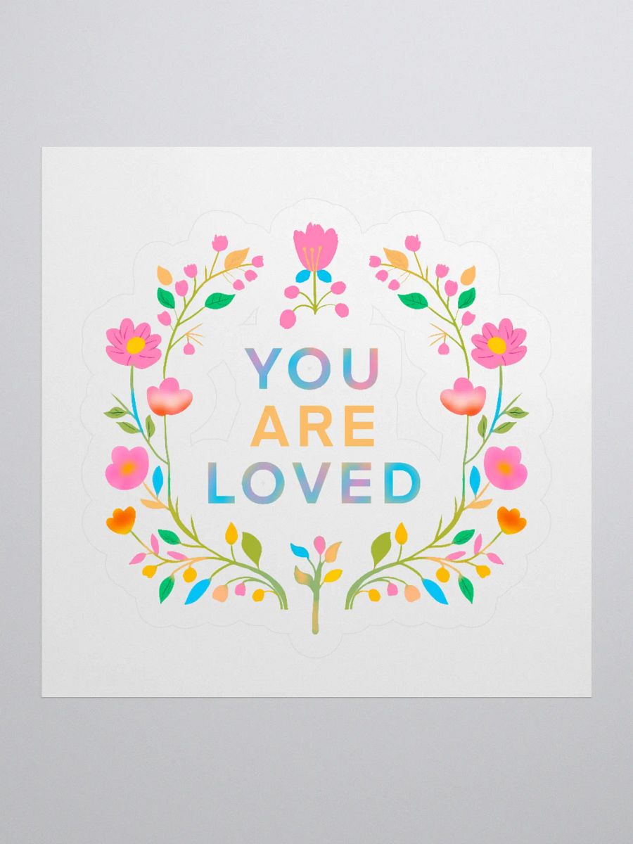 You Are Loved Floral Sticker Set product image (1)