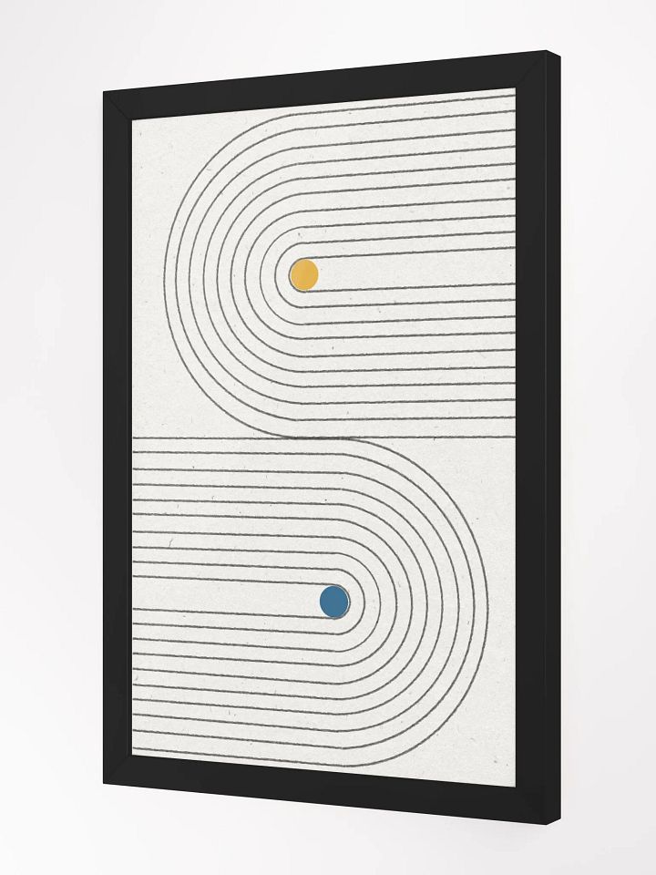 Concentric C Minimalist Poster | Modern Abstract Wall Art product image (1)