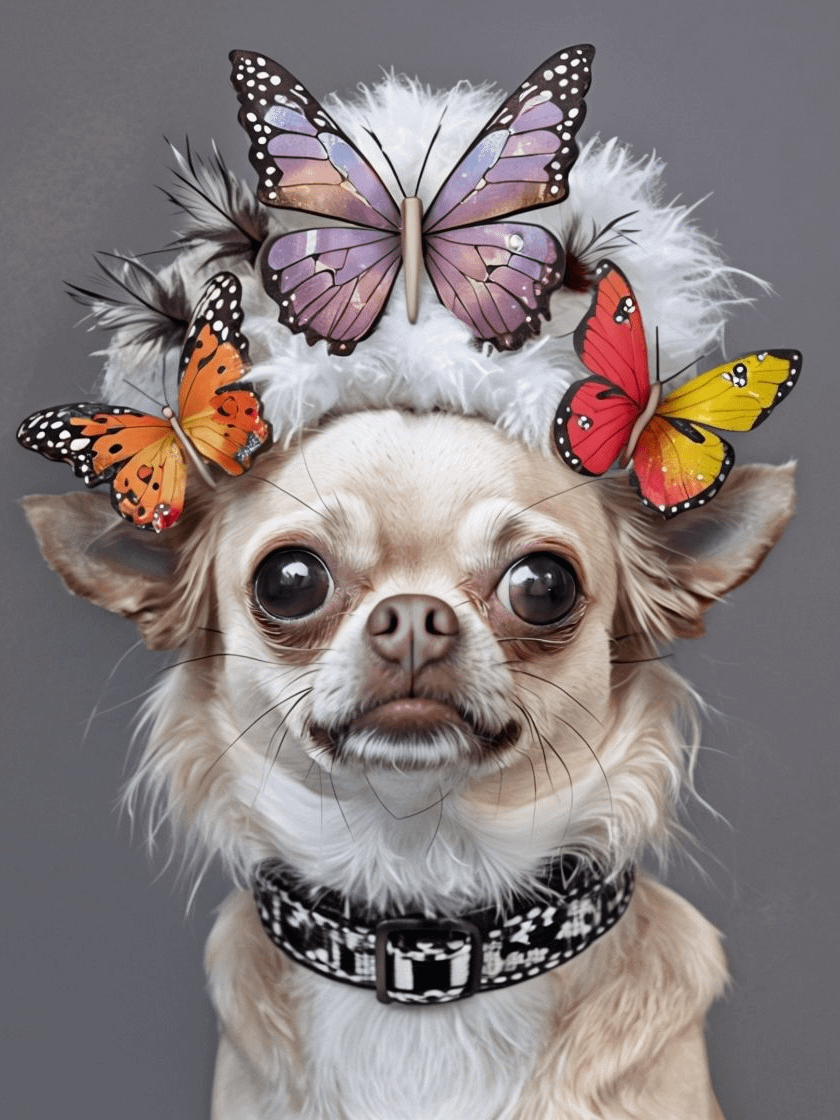 Butterfly Crowned Chihuahua Poster product image (1)