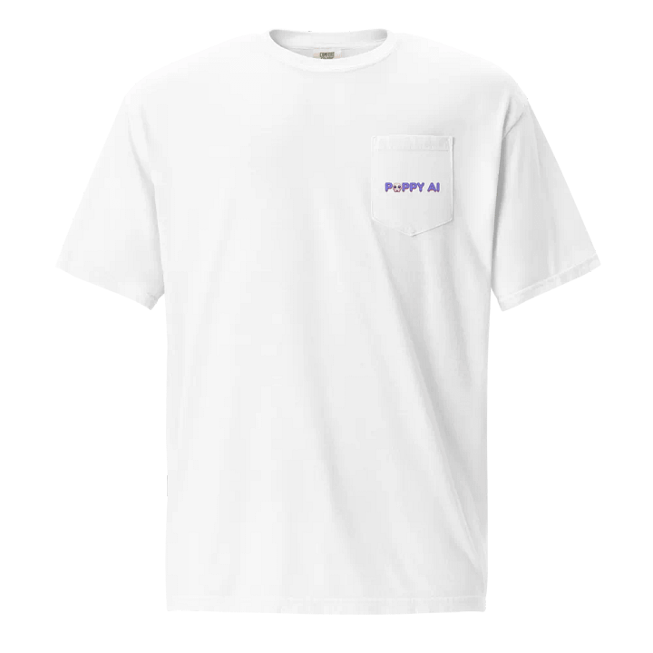 Poppy AI Pocket Tee - White product image (2)