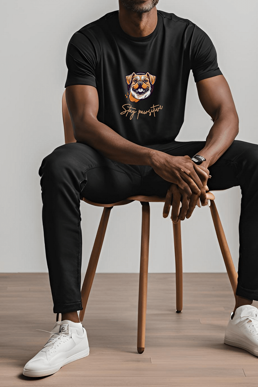 Smiling Pup Graphic Tee product image (1)