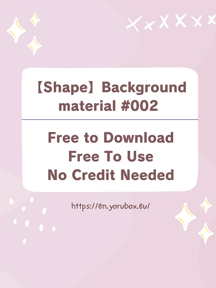 【SHAPE】BACKGROUND MATERIAL #002 product image (1)