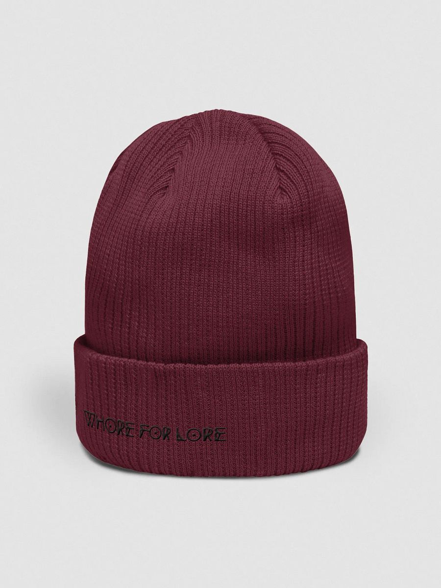 Whore for Lore Embroidered Beanie (Black) product image (8)