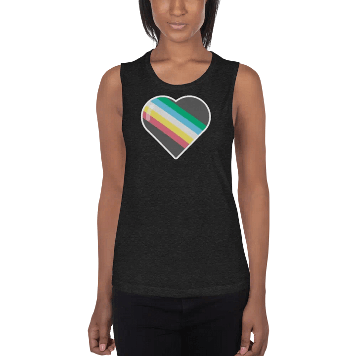 Disability Pride Fitted Muscle Tank product image (16)