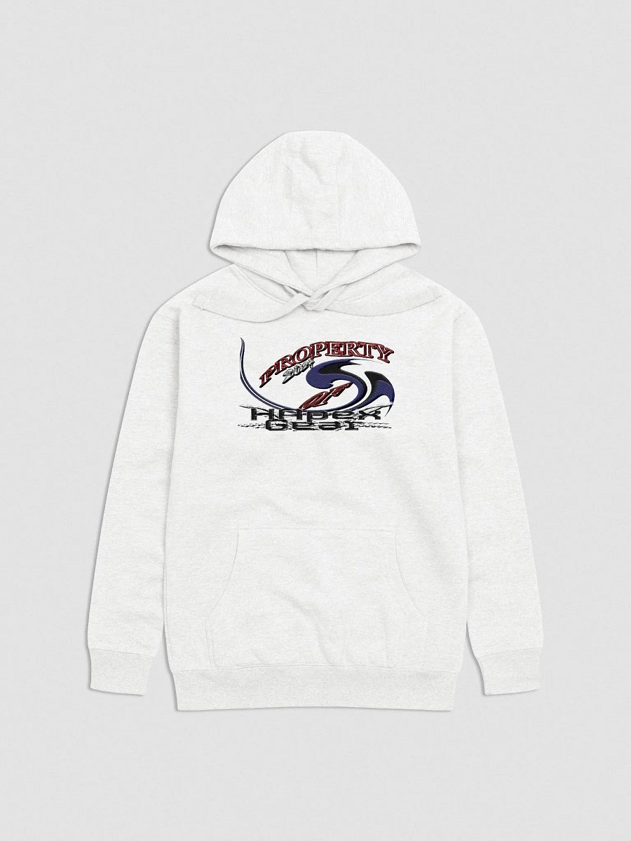 Updated New - Unisex Premium Hoodie - Property Of HApex Gear 2024 - Embroidered - With Black HApex Gear Black Logo product image (1)