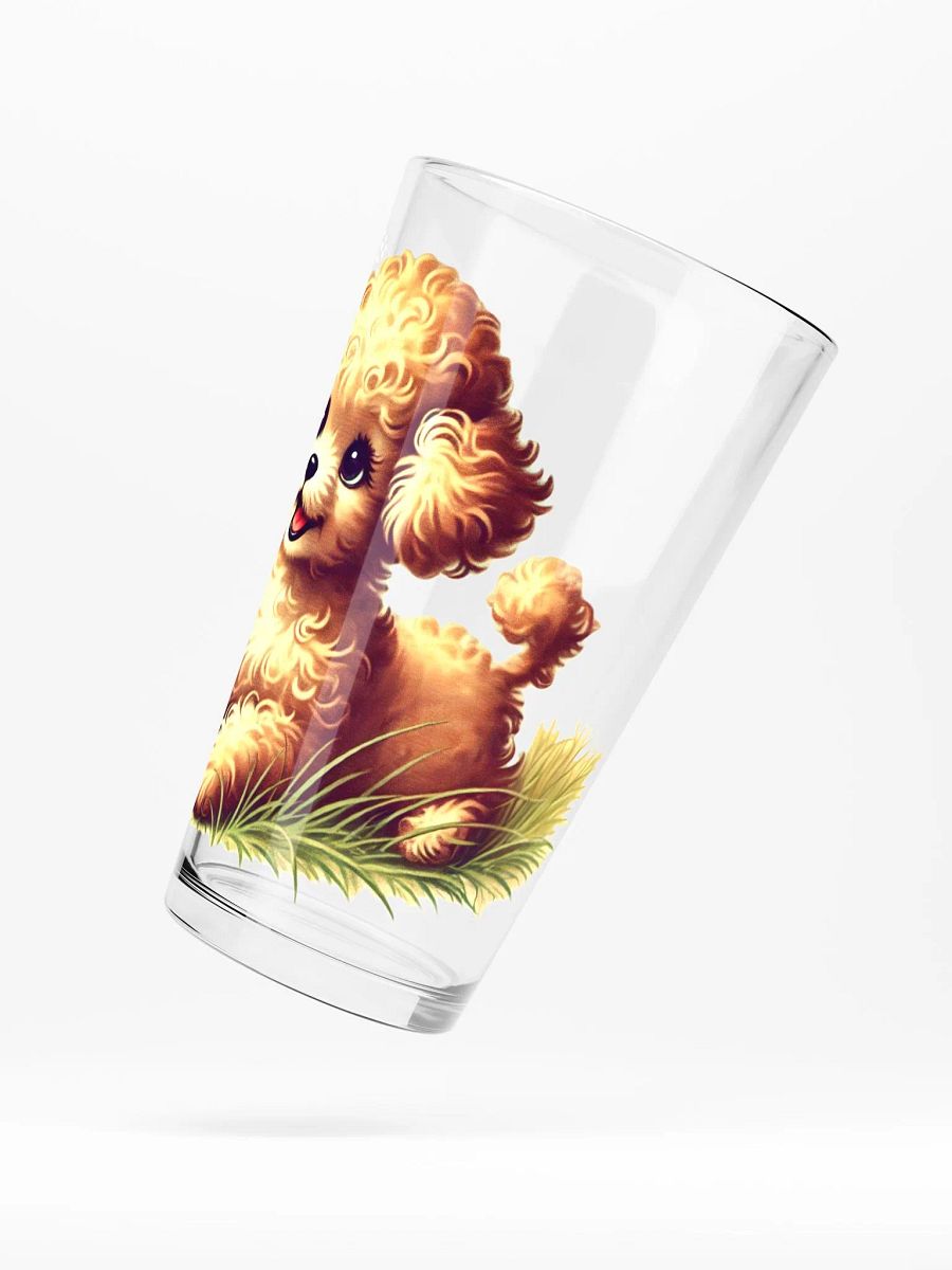 Adorable Puppy Butterfly Playtime 16 oz Glass product image (5)