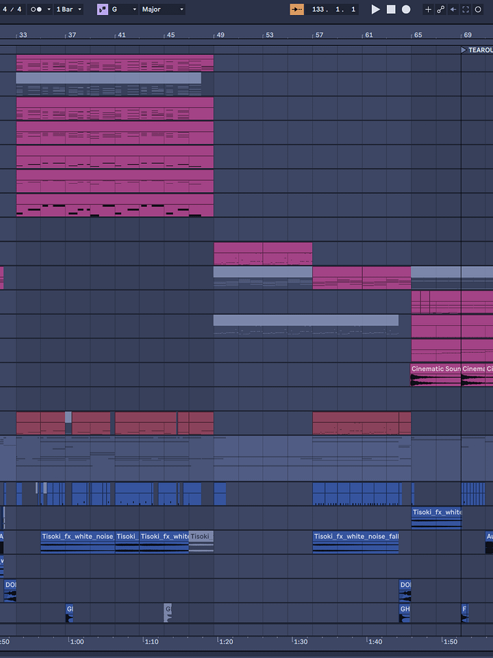 making a Dabin x Kai Wachi type beat project file, "Hollow-like" product image (1)