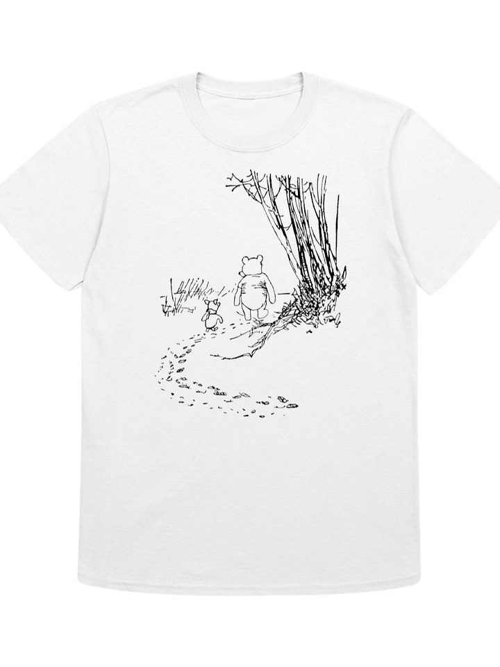 Pooh and Piglet Walking the Path Adult Unisex T-Shirt product image (1)