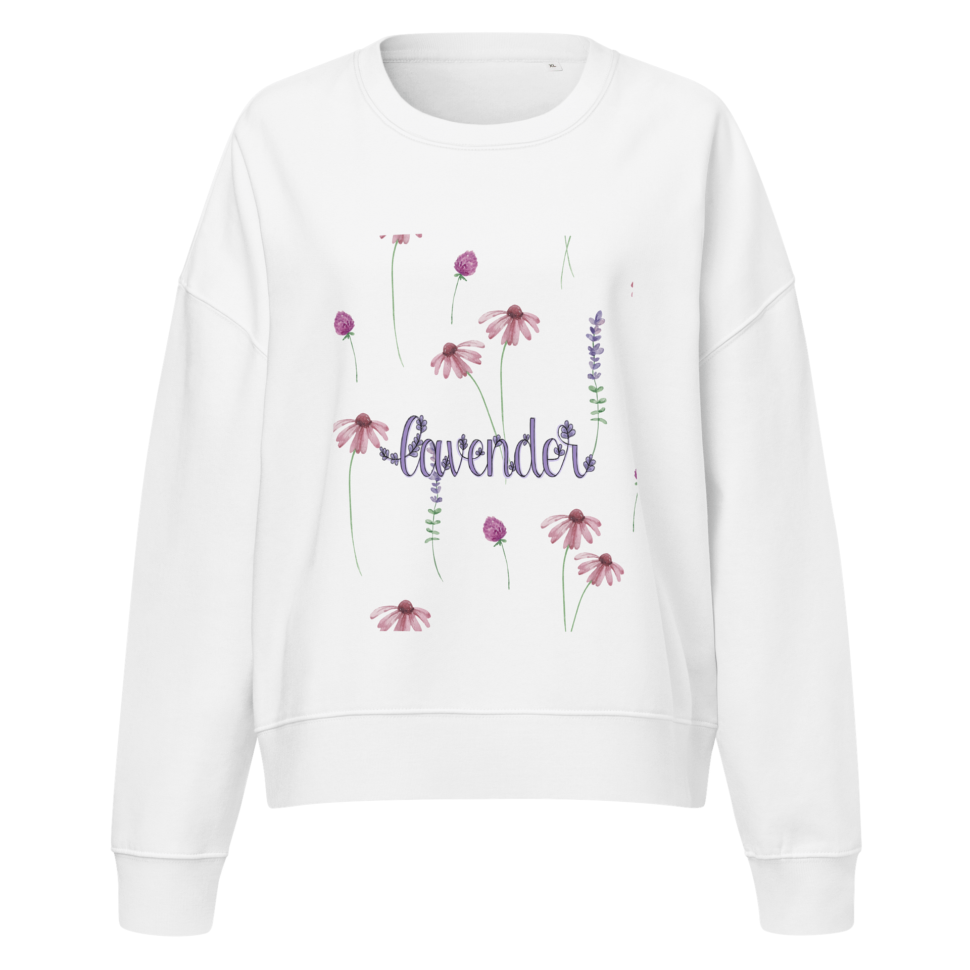 Lavender Blossom Organic Sweatshirt product image (1)