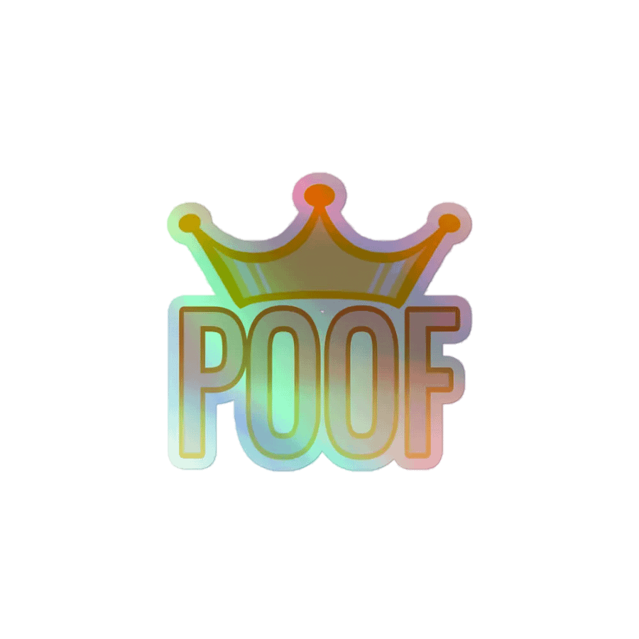 Holo Sticker: Royal Poof product image (1)