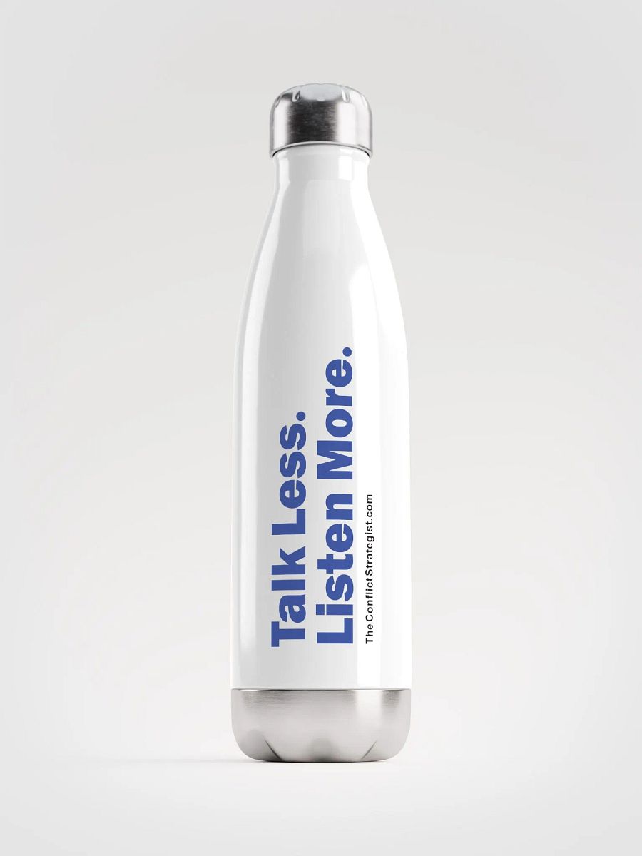 Talk Less Listen More - Water Bottle product image (1)