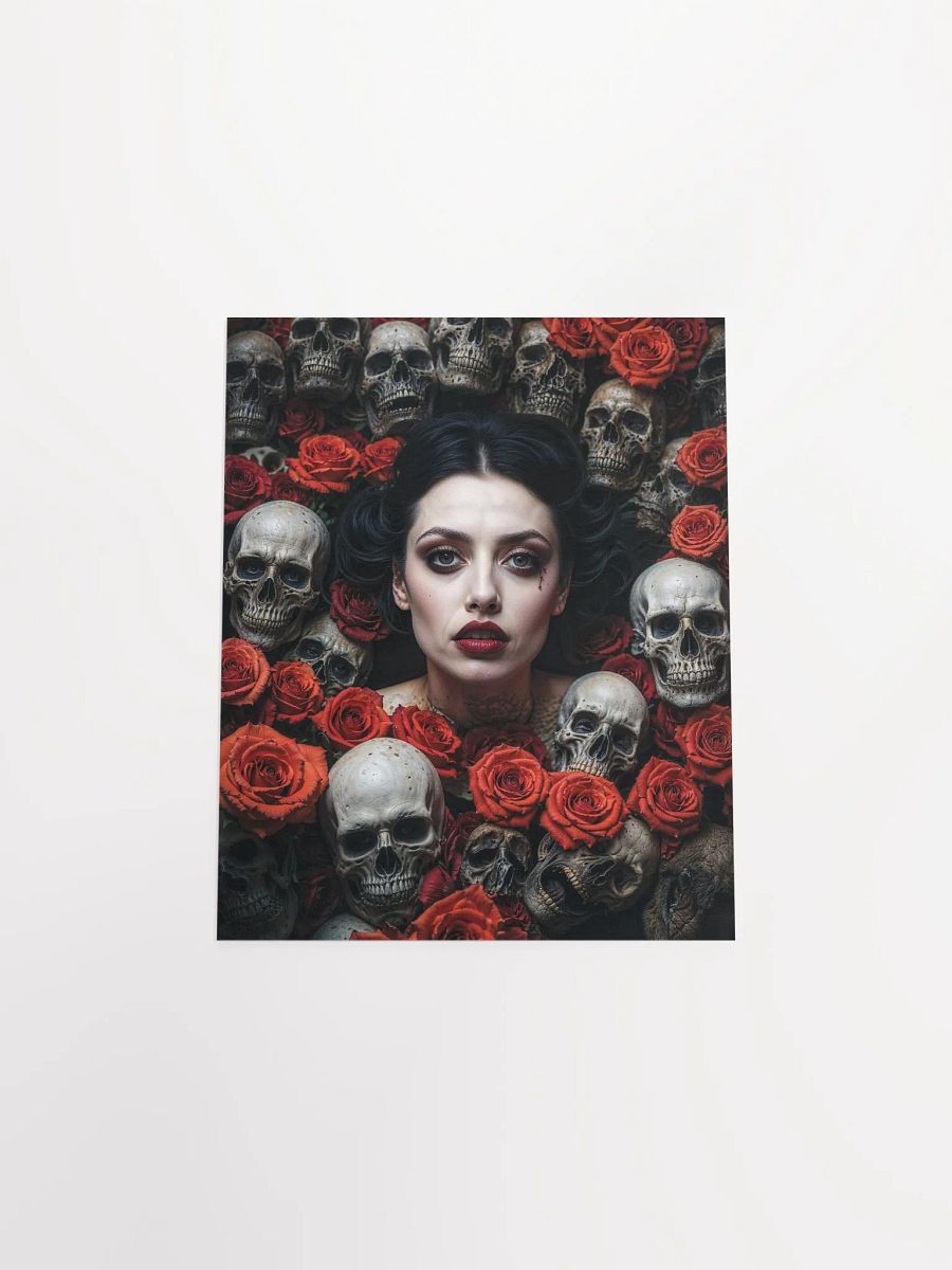Gothic Skulls and Roses Matte Poster product image (43)