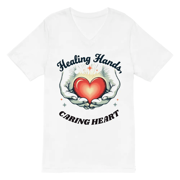 Healing Hands - Caring Heart V-Neck Tee product image (2)
