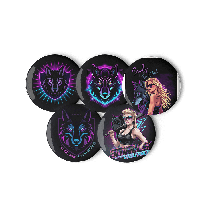 Smalls and The Wolfpack Buttons product image (2)