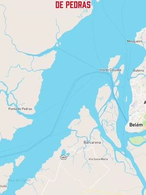 🛳️ Belém → Ponta de Pedras 📍 Trajeto mais curto entre a capital paraense e uma cidade marajoara 🔁 Simulação de viagem