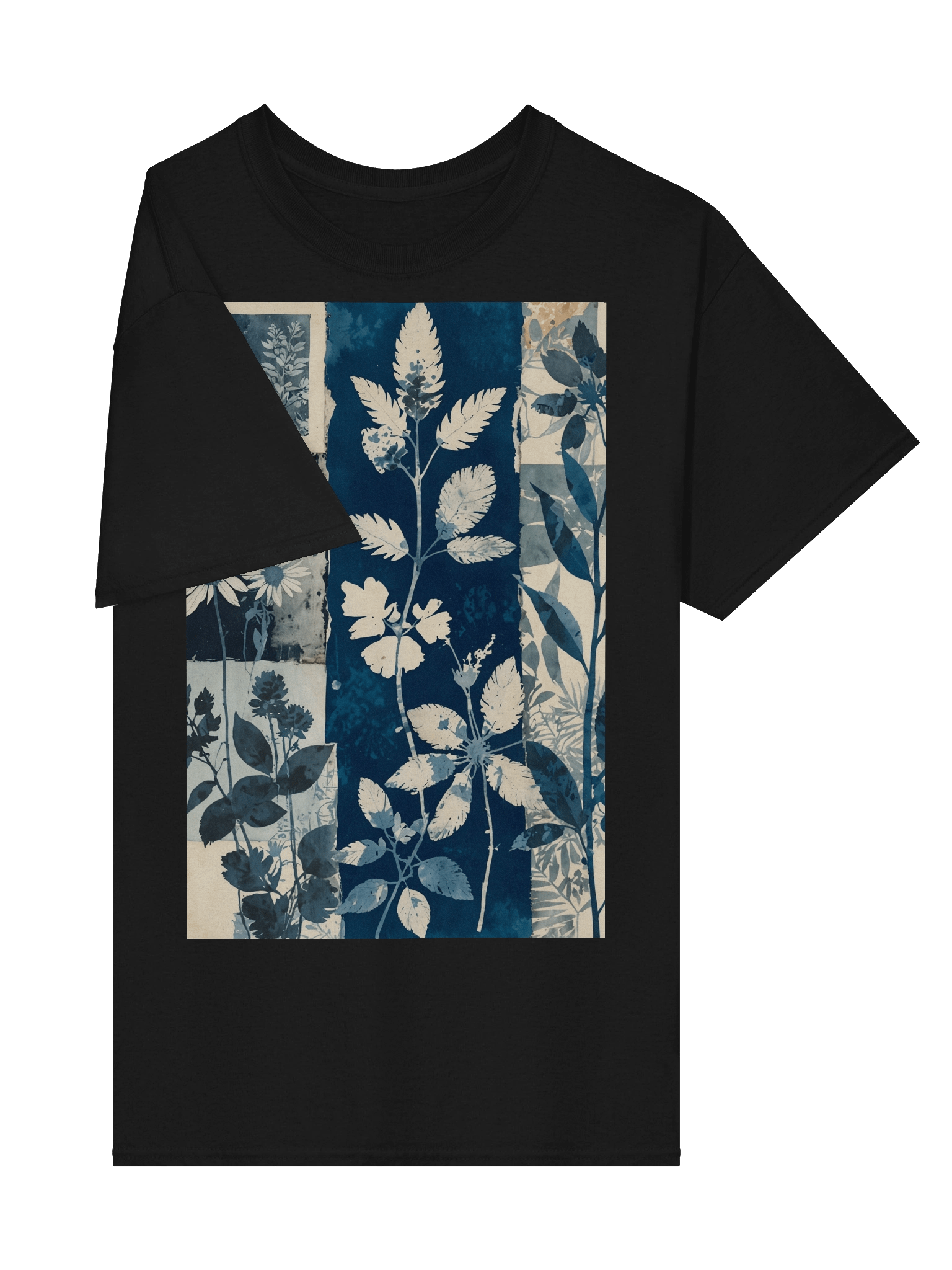 Cyanotype Botanical Collage Graphic Tee product image (22)