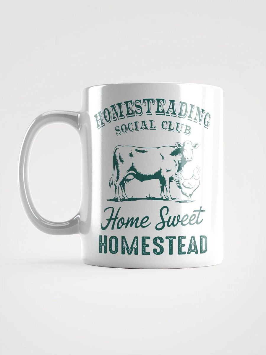 Homestead Cow White Glossy Mug product image (16)