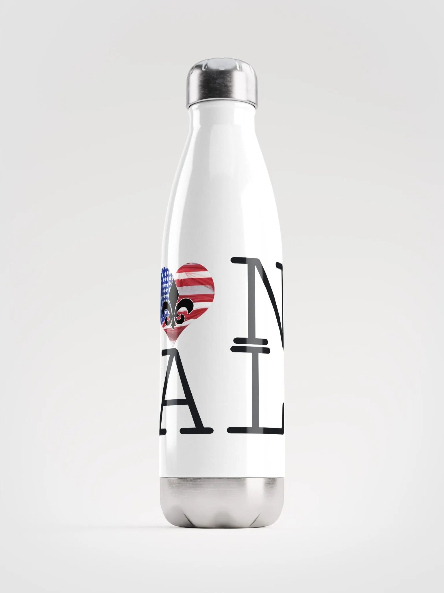 I LOVE NOLA **BIGSHOT BOTTLE** (USA HEART STAINLESS STEEL) product image (1)
