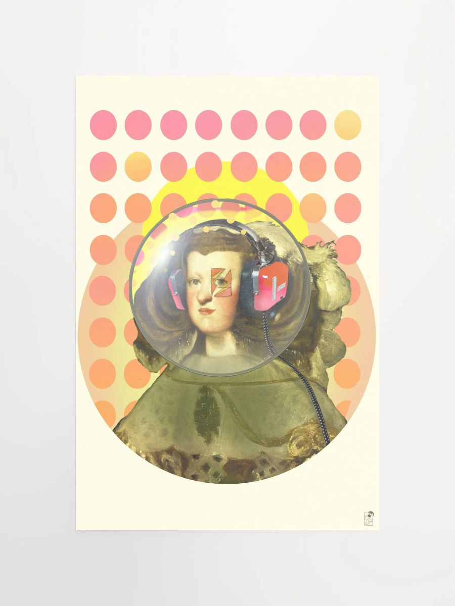 Queen of Space by Frank Fonik (AM/FM Radio Headphone) , Techno EDM Matte Paper Poster product image (4)