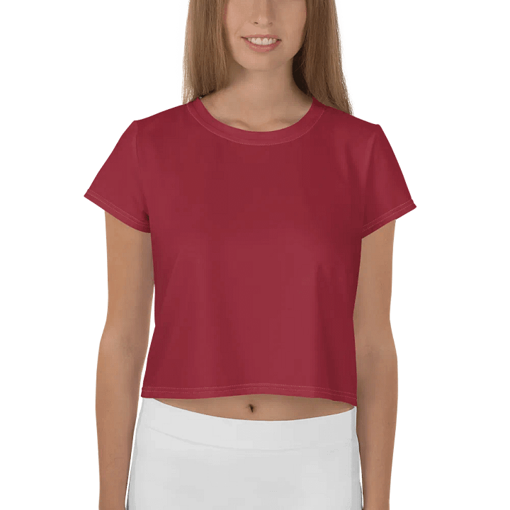 Straight To The Poinsettia Wine Crop Top product image (1)