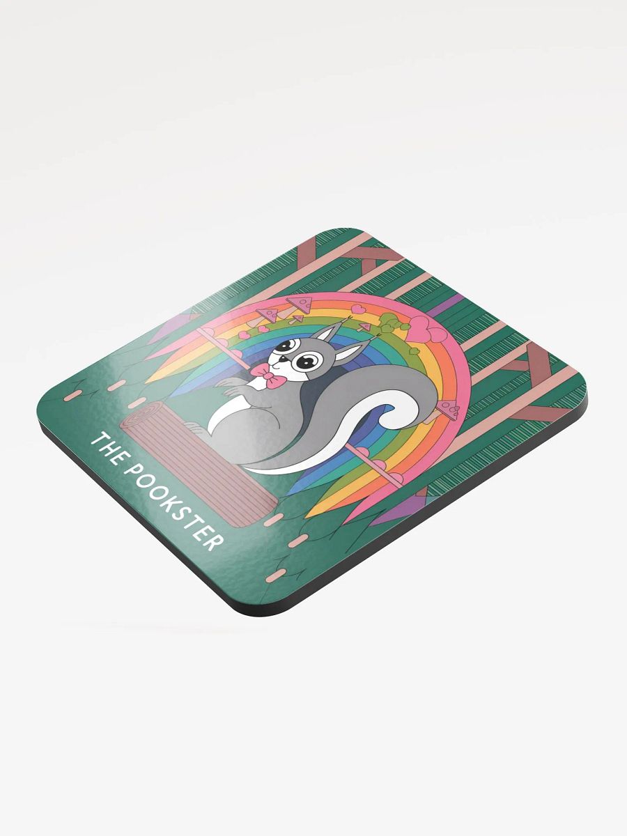 Coaster or micro art piece: The Pookster abstract trippy rainbow product image (3)