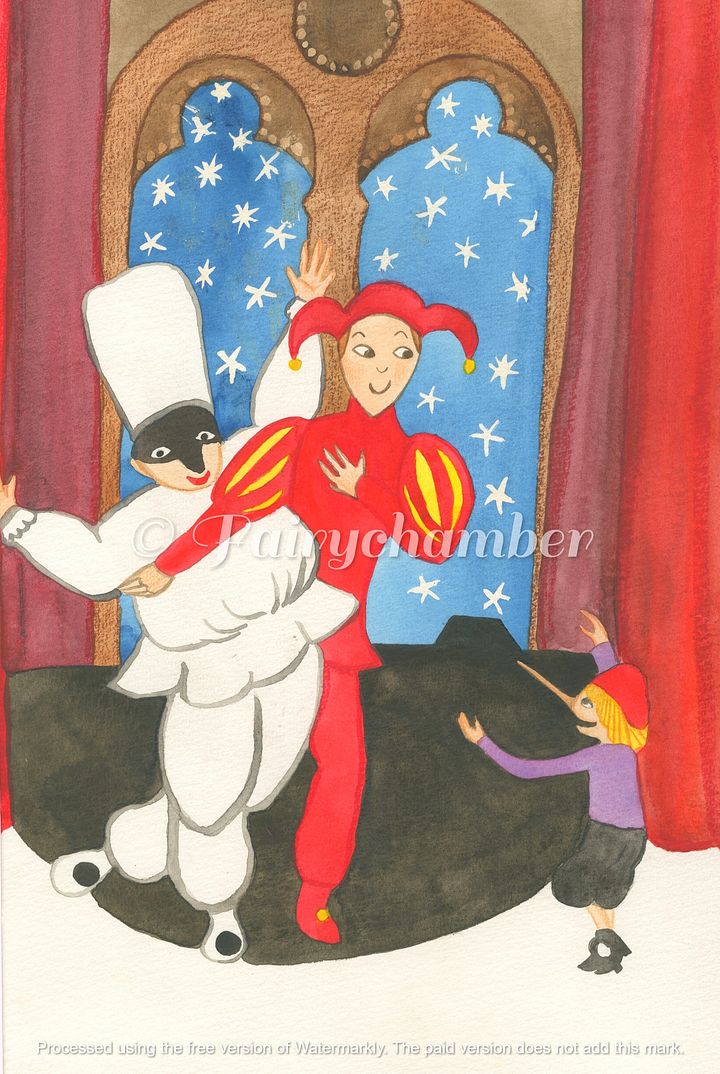 Pinocchio Meets His Brothers Original Painting product image (1)