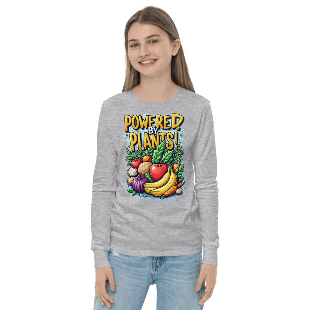 Powered By Plants Youth Long Sleeve Tee product image (21)