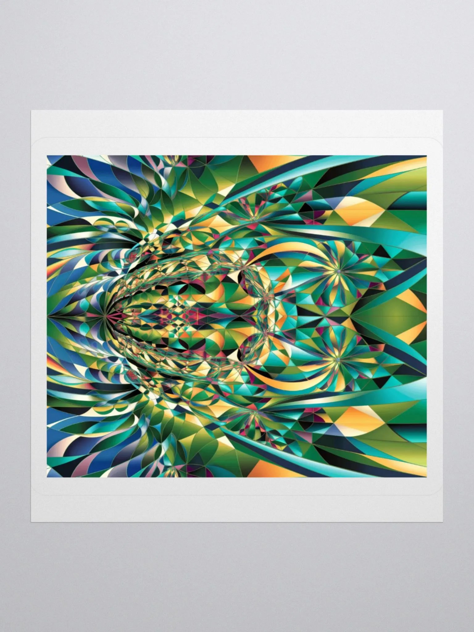 Exclusive Abstract Geometric Sticker | Premium Kiss Cut Vinyl | Unique Design for Laptops, Cars & More product image (1)
