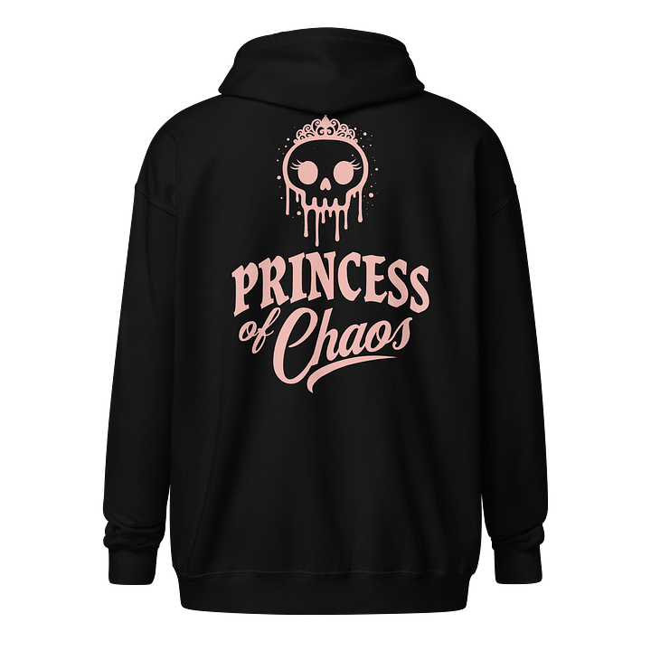 Princess of Chaos Skull Zip Hoodie - Pink product image (2)