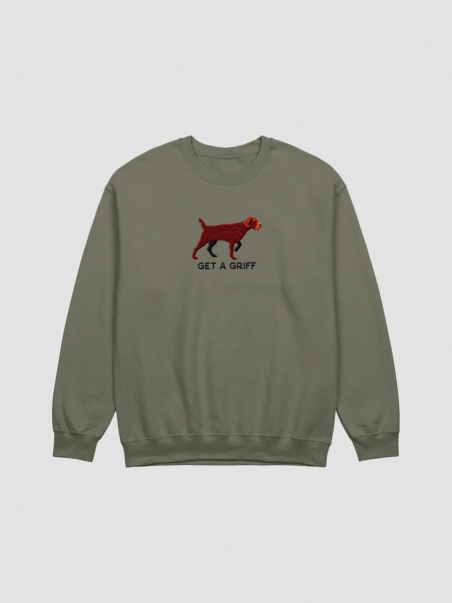 Get a Griff Sweatshirt (Embroidered) of a Wirehaired Pointing Griffon(Liver) product image (7)