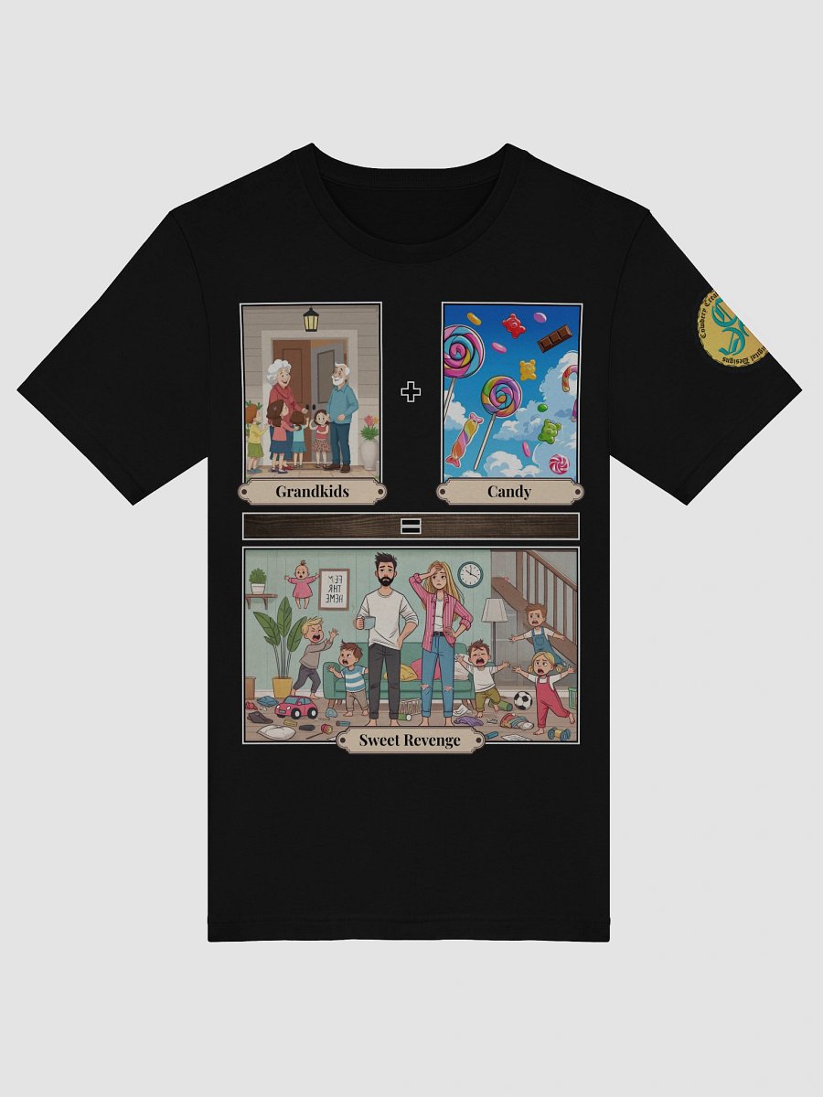 Grandkids + Candy = Sweet Revenge (Both) Bella+Canvas Supersoft T-Shirt Colors (1) product image (5)