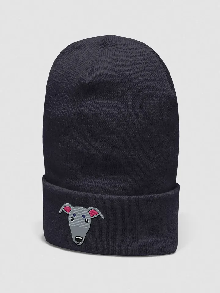 Whippet Dog Face Embroidered Beanie product image (12)