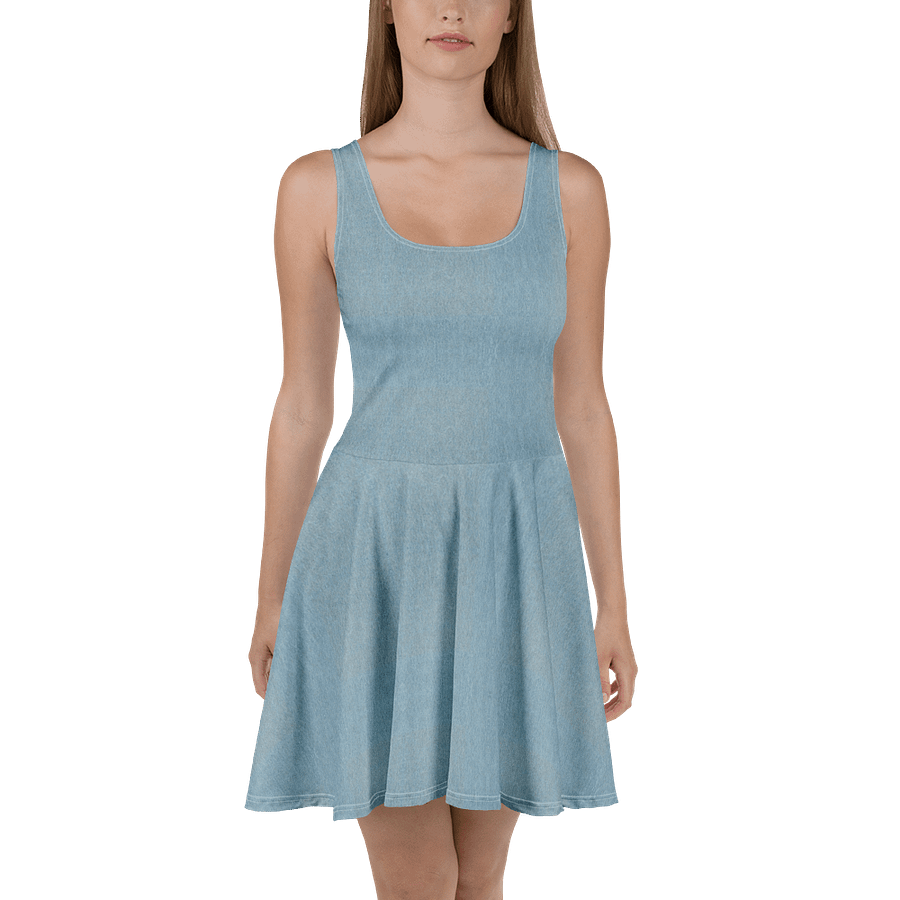 Denim Horizon Skater Dress product image (2)