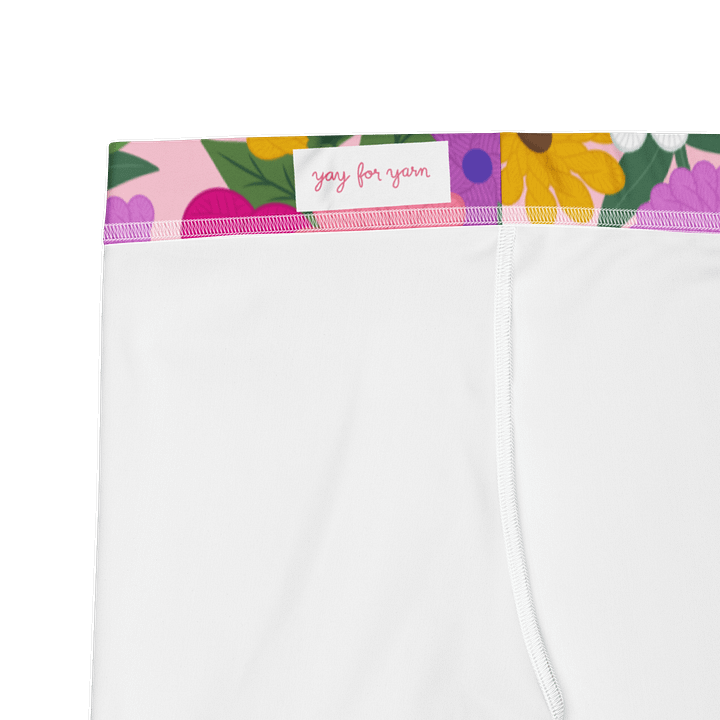 Floral Yarn Print Capri Leggings product image (2)