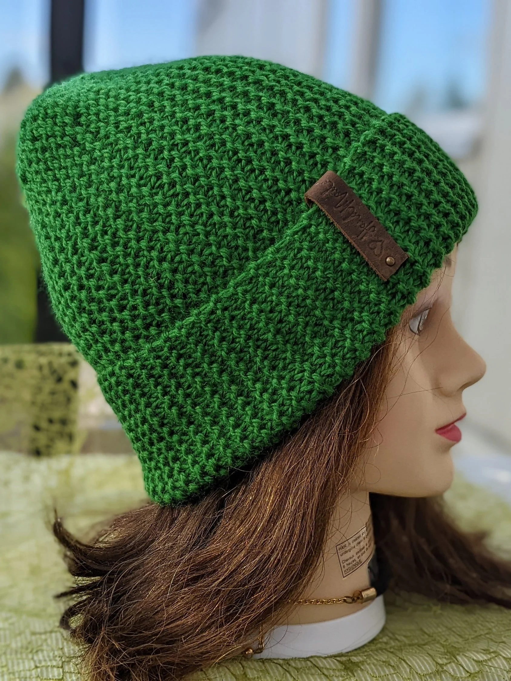 Flat Knit Slouchy Hat Pattern product image (2)