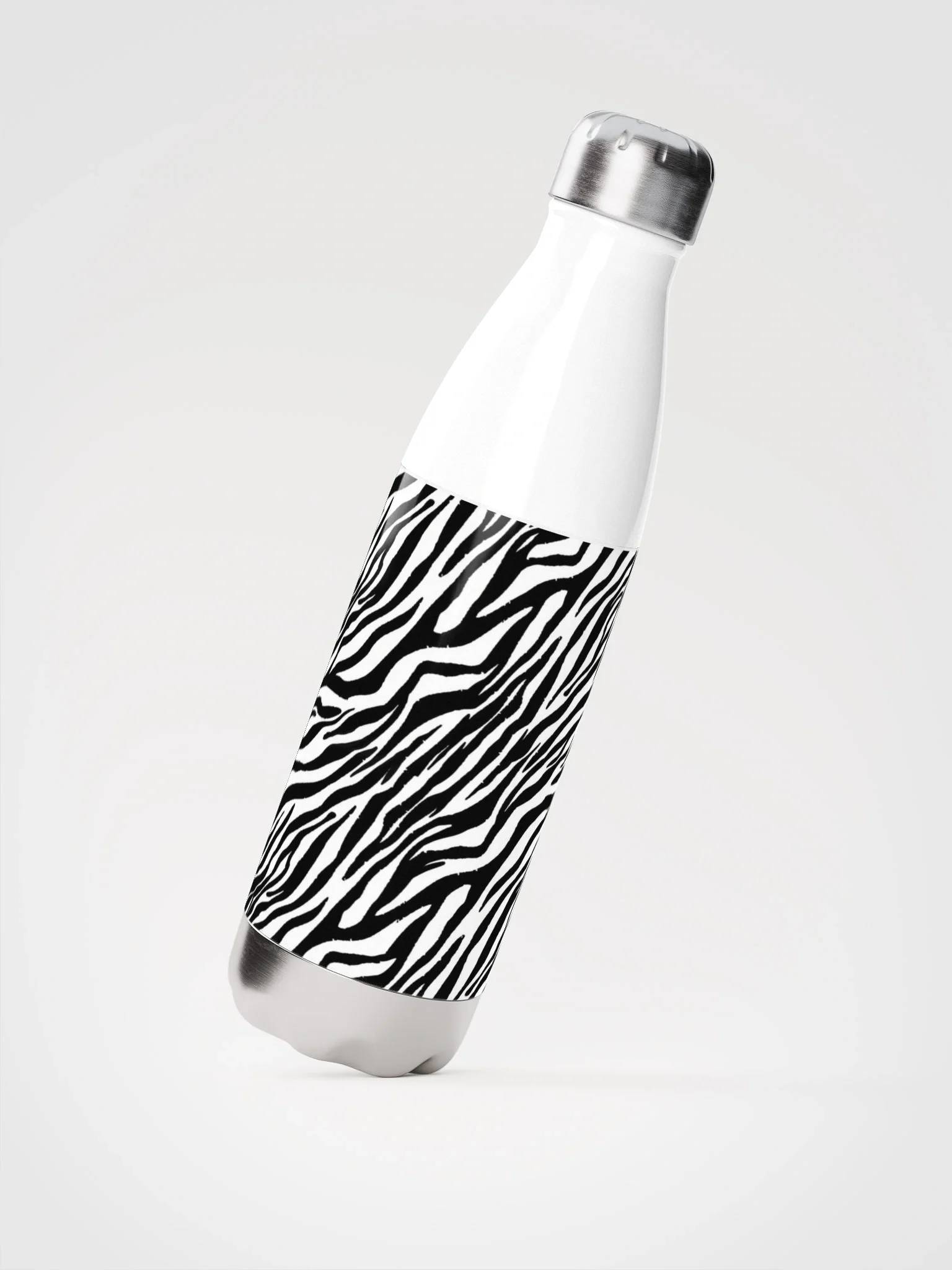 Zebra Stripes Stainless Steel Water Bottle product image (2)