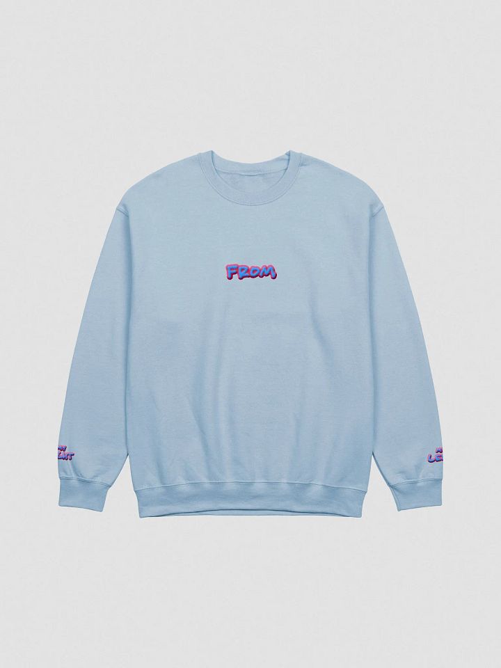 my left from my right embroidered crewneck (BUBBLEGUM DESIGN 2) product image (2)