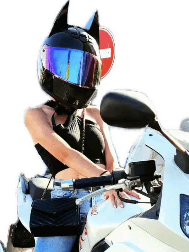 Batman ears moto helmet product image (6)