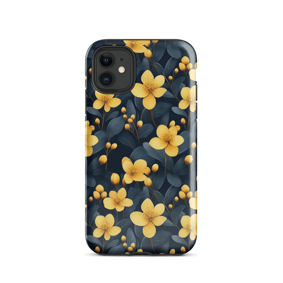 Yellow Floral Pattern - Tough Phone Case product image (47)