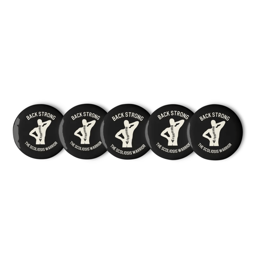 Sclerosis Warrior Pin Button Set: Black product image (5)