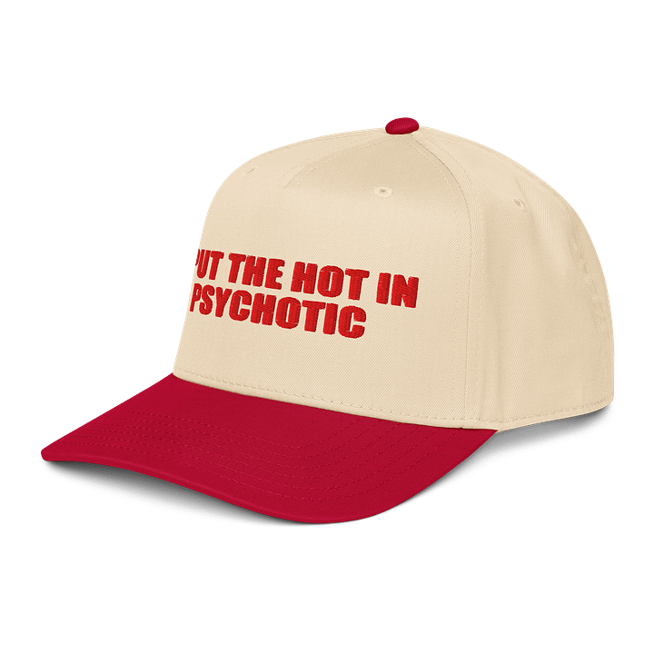 I Put The Hot In Psychotic – Color Block Baseball Cap product image (2)