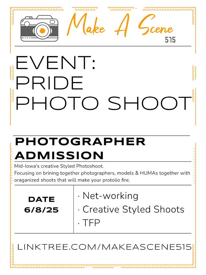Pride Styled Shoot Photographer Admission product image (2)