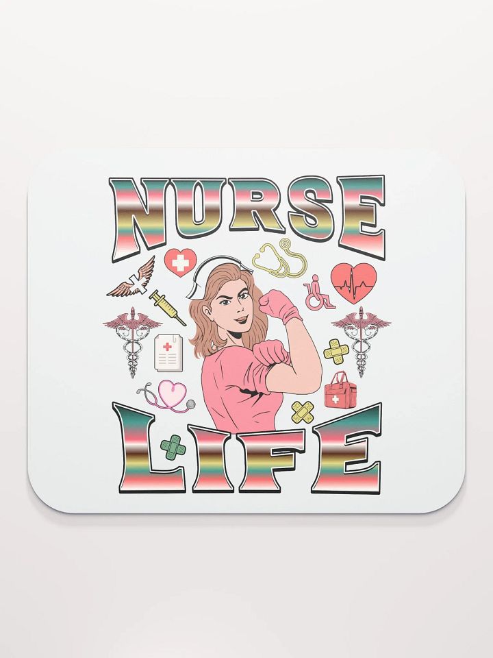 Nurse Life Illustrated Mouse Pad product image (2)