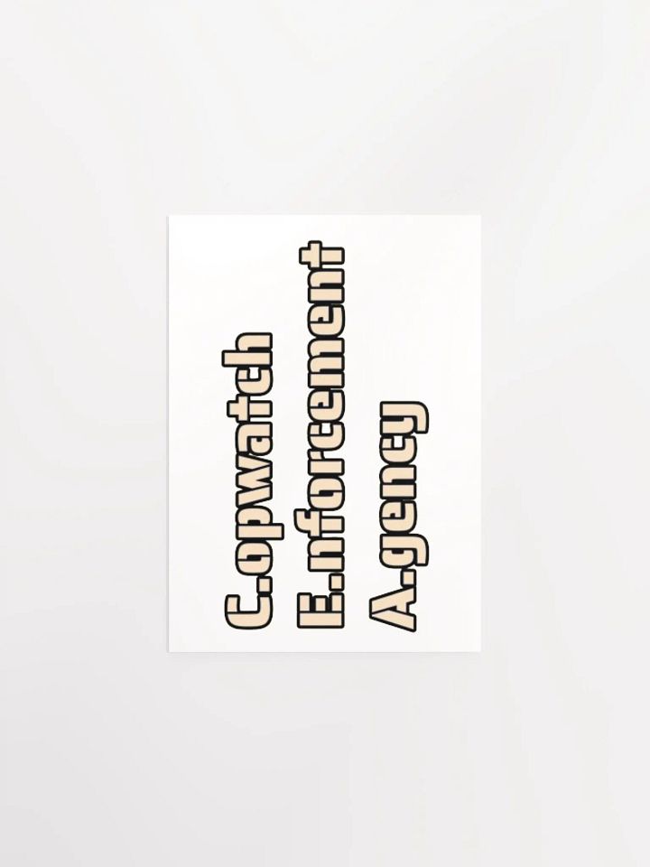 COPWATCH ENFORCEMENT AGENCY product image (1)