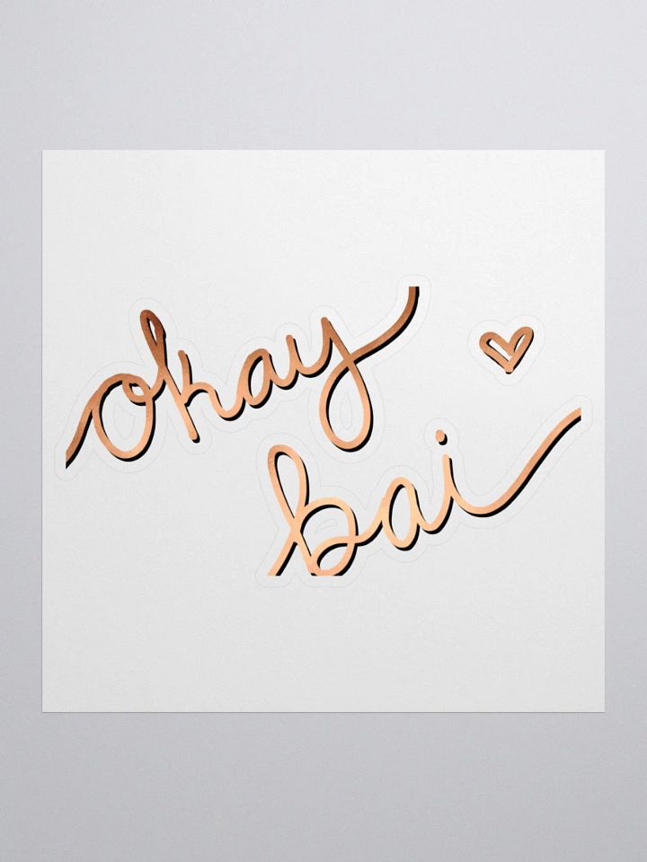 okay Bai Kiss cut Sticker product image (2)