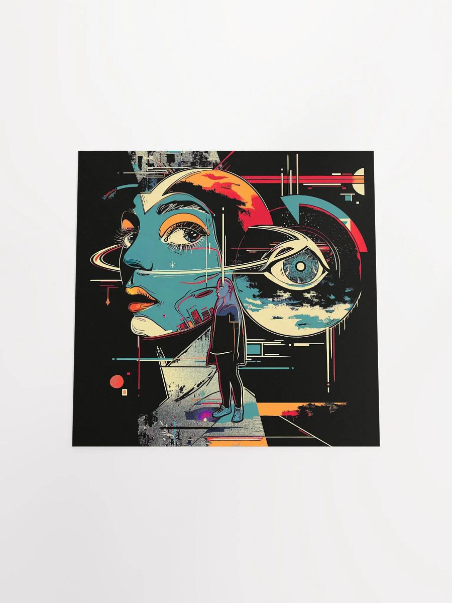 Eye Ponder Time, Surreal Visionary Face Poster product image (16)